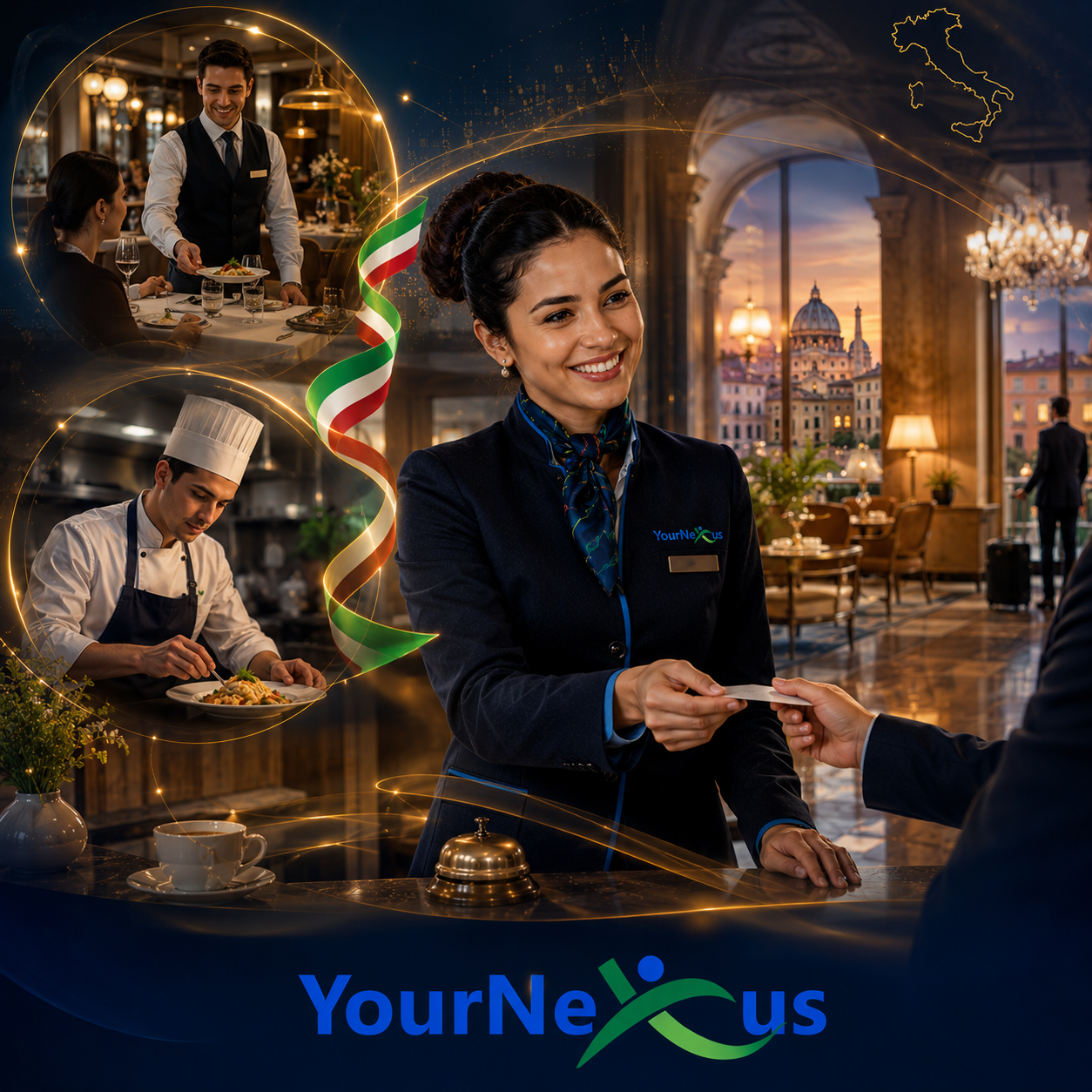 الإيطالية المهنية للفندقة والمطاعم — YourNexus, centre de formation à Tunis
